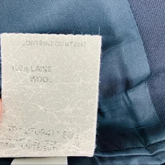 J. Crew 42L Navy 3 Button wool blazer - Picture 7 of 8